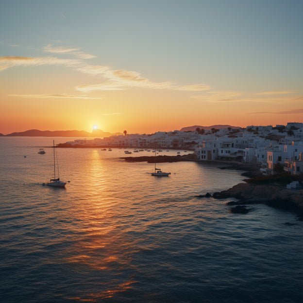 Mykonos at Sunset: Beach Party & Golden Hour Magic
